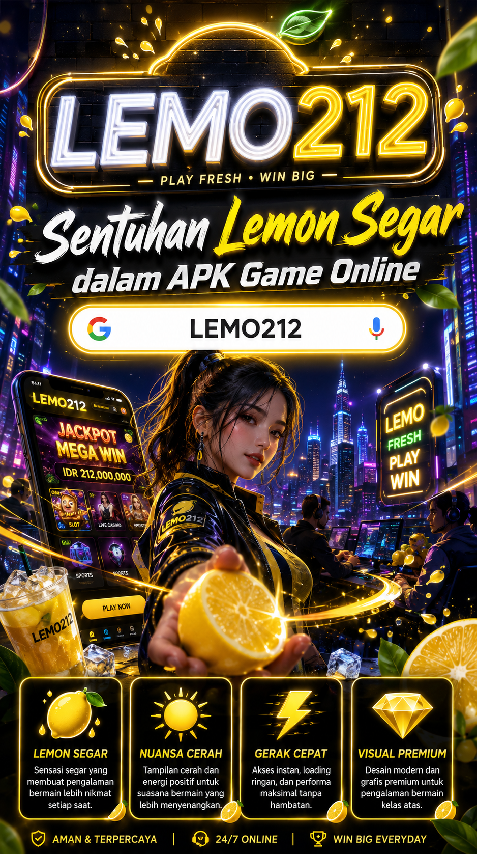 Pratinjau antarmuka LEMO212 — aplikasi APK resmi Android v2.0.3