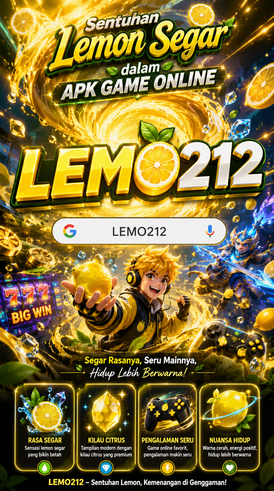 Galeri pratinjau visual LEMO212 build APK resmi terbaru